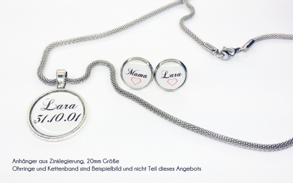 Memorial Anhänger Brautstrauß individueller Schriftzug - Text wählbar